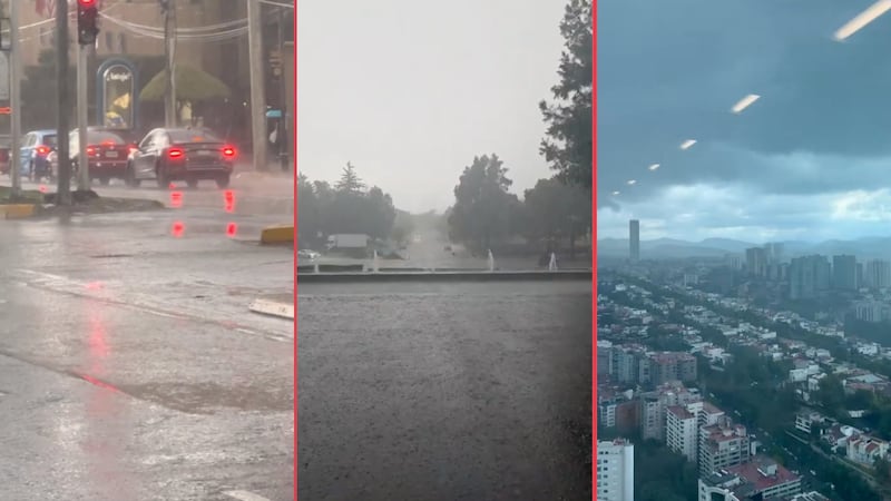 Así se vivió la impresionante lluvia de este viernes 12 de junio en la CDMX
