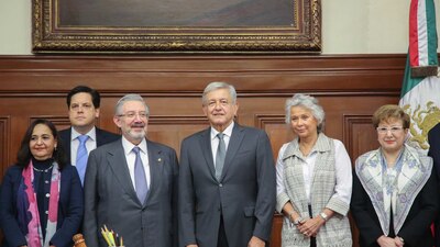 AMLO se reunió con los ministros de la Suprema Corte este viernes