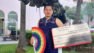 Ociel Baena presumió su nueva acta de nacimiento expedida en Saltillo