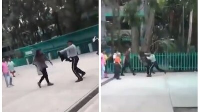 El vigilante primero fue agredido y luego respondió
