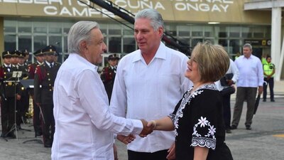 El presidente cubano agradeció la hospitalidad del pueblo mexicano