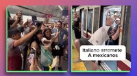 VIDEO: Italiano agrede a patadas a mexicanos y ellos responden con ‘Imagine’ de John Lennon