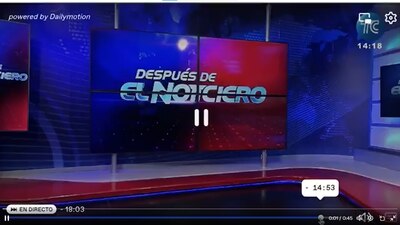 Fue interrumpido y amanazado por un grupo armado en vivo