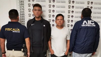 Los presuntos responsables fueron detenidos en el estado de Michoacán