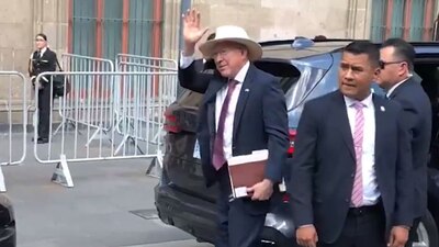 El embajador de EU en México llegó a Palacio Nacional