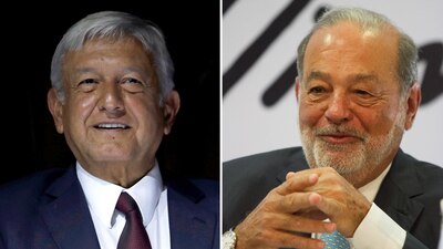 El candidato ganador y el empresario más rico de México