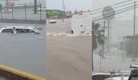 VIDEOS: Tormenta deja a Reynosa bajo el agua; vehículos ‘nadan’ en las calles