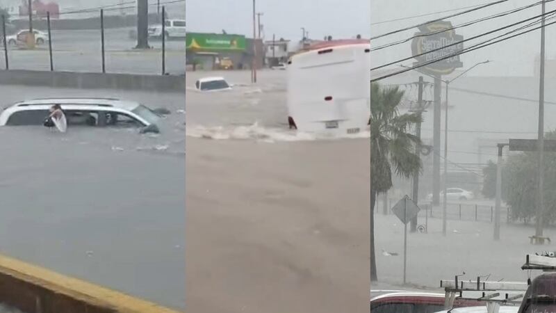 VIDEOS: Tormenta deja a Reynosa bajo el agua; vehículos ‘nadan’ en las calles