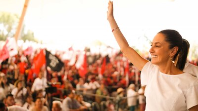 La candidata estuvo de gira por la entidad