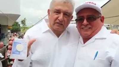 El líder de Morena anduvo de gira por Veracruz