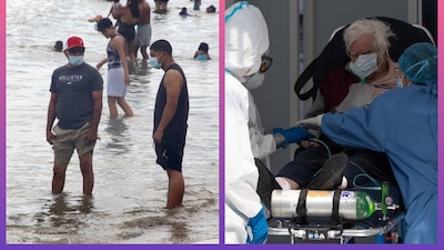 Pese al repunte de casos y hospitalizaciones, el popular puerto guerrerense luce abarrotado