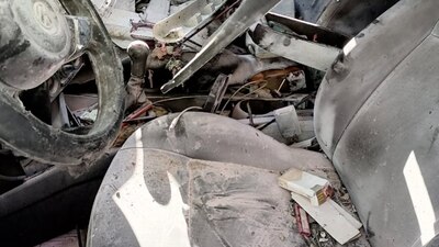 Las autoridades confirmaron que el chofer se encuentra grave tras la explosión