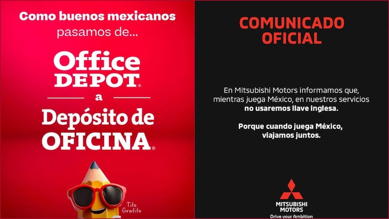 Marcas se unen a la iniciativa ‘no inglés’ en apoyo a México antes del partido vs Inglaterra