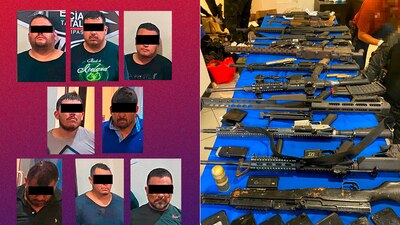 Las autoridades de Tamaulipas dieron a conocer la detención de personas y los decomisos