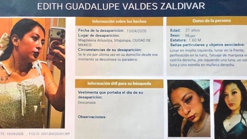Hallan sin vida a Edith Guadalupe tras ser reportada como desaparecida en CDMX