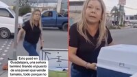 VIDEO: Surge nueva ‘Lady’ tras tirar puesto de tamales en Guadalajara