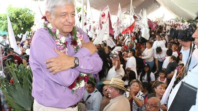 El líder de Morena estuvo nuevamente de gira por Estados Unidos