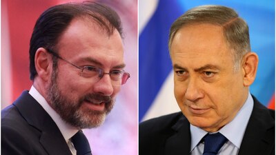 El canciller mexicano Luis Videgaray expresó su decepción por los dichos del primer ministro Bejamin Netanyahu
