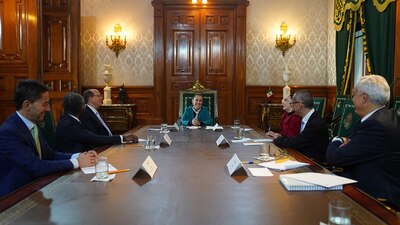 Esta es la segunda vez que Sheinbaum se reúne con Fink