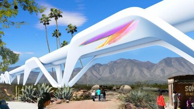 Así se vería el muro fronterizo entre México y EU si se acepta el proyecto de una empresa de mexico-estadounidenses