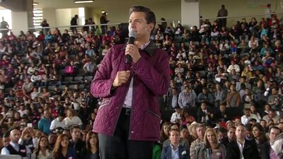 El presidente tuvo una reunión para entregar viviendas en el Edomex