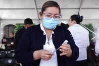 Instalan Mega Centro de Vacunación contra el sarampión en el estadio Olímpico Universitario de la UNAM