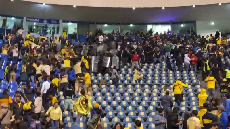 VIDEO: América vs Monterrey acaba en trifulca entre aficionados