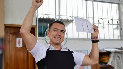 Logró el  52.3% de los votos, venciendo de esta manera a la izquierda