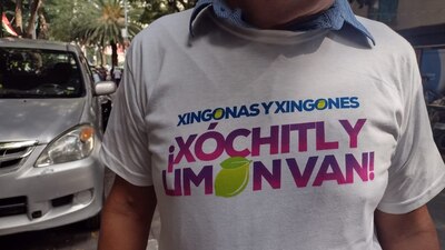 Paseo de la Reforma se encuentra abarrotado de simpatizantes del PAN, PRI y PRD