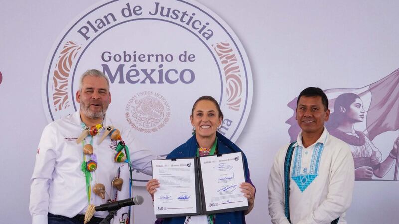 Sheinbaum pone en marcha el Plan de Justicia del Pueblo Purépecha