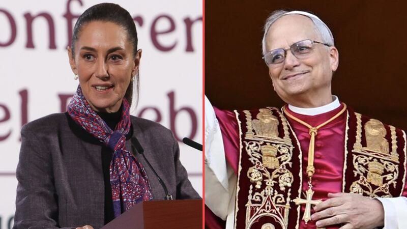 Sheinbaum felicita a Robert Prevost, el Papa León XIV, tras su elección como sumo pontífice