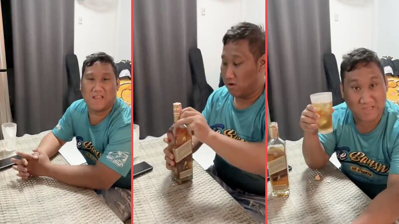 Influencer muere tras cumplir reto de beber una botella de whisky