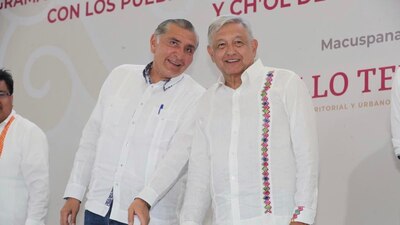 Adán Augusto López acudió este martes a San Lázaro.