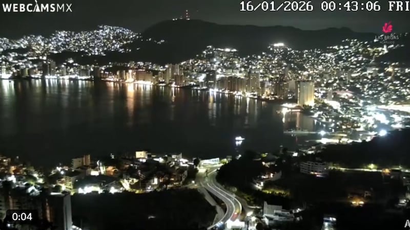 VIDEO: Así se vio el sismo de magnitud 5.3 en las costas de Acapulco