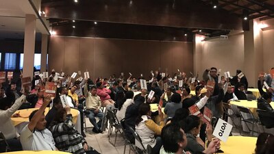 Este sábado, miembros del PRD de Veracruz decidieron a sus candidatos para alcaldías de ese estado