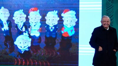 Entre los buenos deseos del presidente destacó el que la gente sea feliz