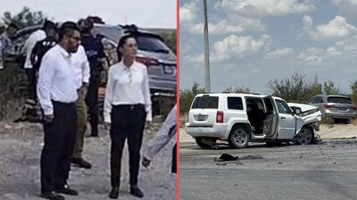 Sheinbaum se bajó a auxiliar a su equipo