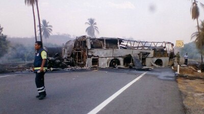 El accidente se registró en el kilómetro 300 de la Autopista Siglo XXI