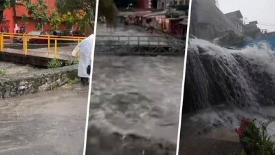 Así se ven los flujos de agua pluvial en diferentes puntos de la demarcación