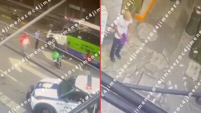 ¿La fuga perfecta? Colombiano lanza billetes al aire para despistar y escapar de la Policía