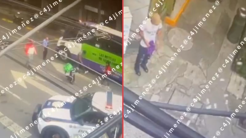 VIDEO: ¿La fuga perfecta? Colombiano lanza billetes al aire para despistar y huir de la policía en CDMX