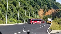 Accidente de autobús en Cumbres de Maltrata deja una pasajera muerta y 14 heridos