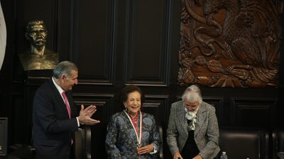 El presidente Andrés Manuel López Obrador no estuvo este jueves entre los invitados de la ceremonia de entrega de la medalla.