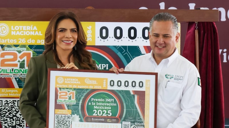 Lotería Nacional dedica billete al IMPI: premio mayor de 21 mdp