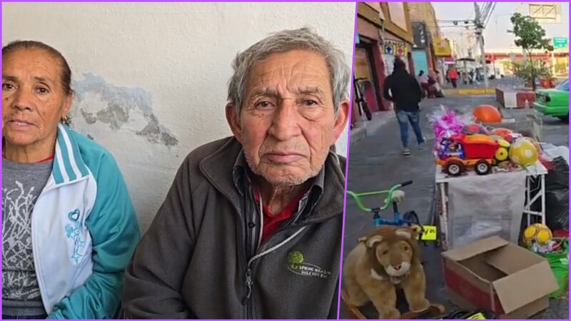 Abuelito pone puesto de juguetes en Día de Reyes y casi no vende nada