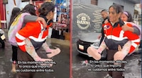 VIDEO: Alessandra Rojo ‘rescata’ a niña atrapada en una calle ‘inundada’ en la Cuauhtémoc