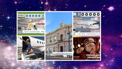 La idea de rifar el avión presidencial generó una oleada de memes