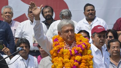 López Obrador estuvo este sábado en la capital del estado de Guerrero