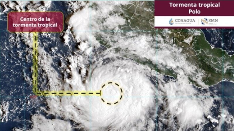 Tormenta Tropical ‘Polo’ podría convertirse en Huracán y amenaza a México con lluvias intensas