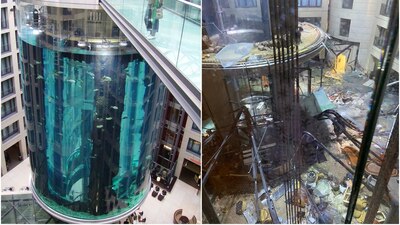 Dos personas sufrieron lesiones leves y se derramó un millón de litros de agua